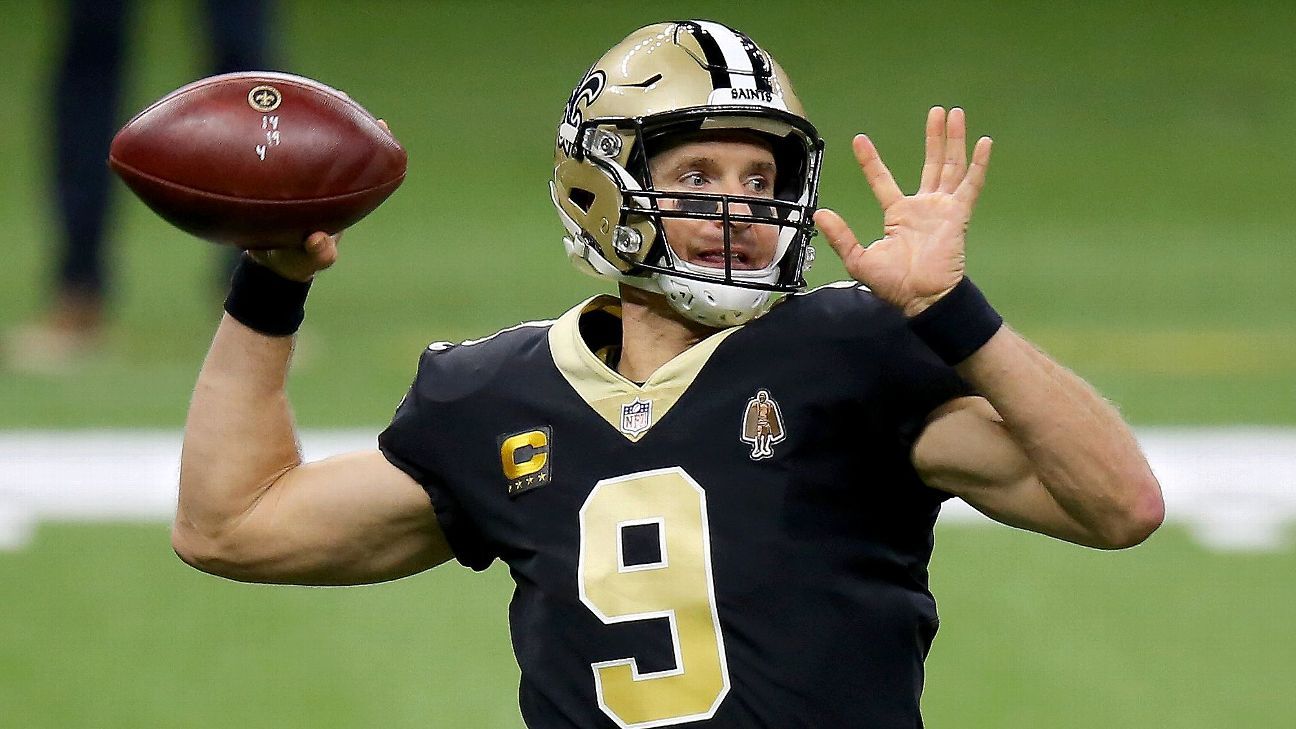 Live - Quarterback Drew Brees- Copper Compression Posture