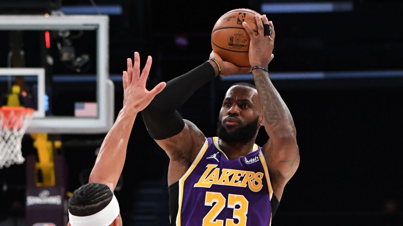 Who is the Lakers ’best 3-point shooter?  LeBron James and Anthony Davis weigh