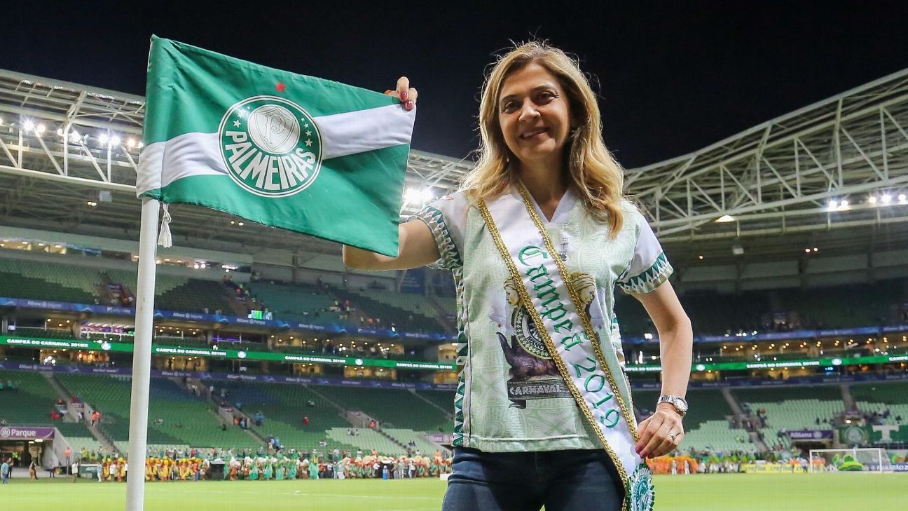 “Vamos em busca do bi mundial”, diz Leila ao publicar foto no CT do Palmeiras