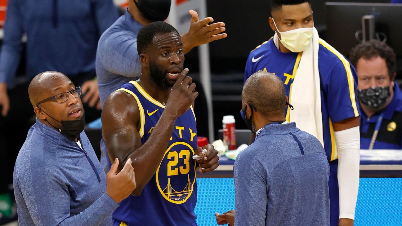 Draymond Green was expelled for apparently shouting at James Wiseman