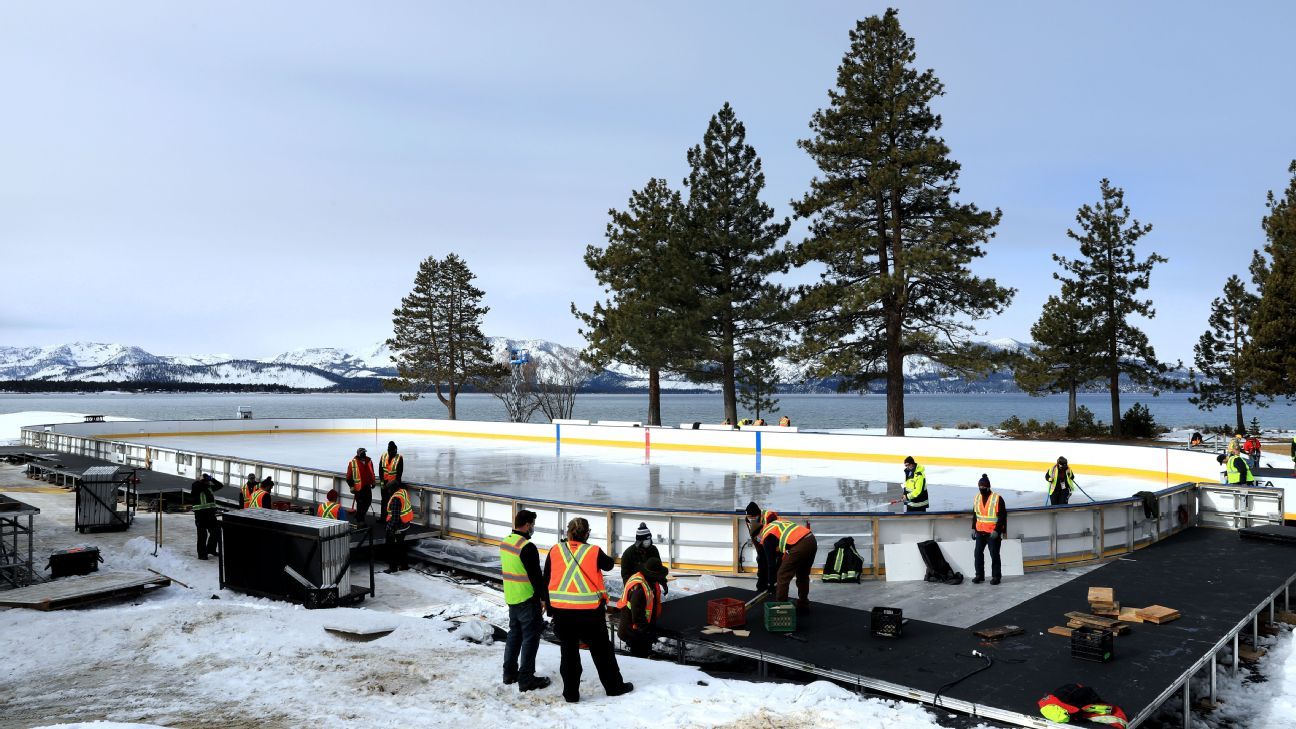 NHL Outdoors at Lake Tahoe'  Glimpse of the Action – Santa Cruz Sentinel