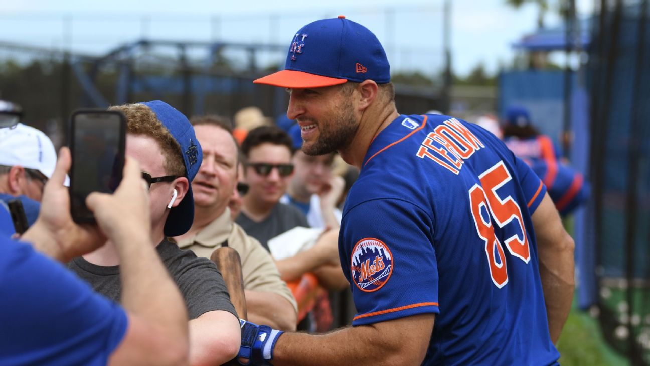 New York Mets minor league outfielder Tim Tebow named to Eastern League  All-Star team - ESPN