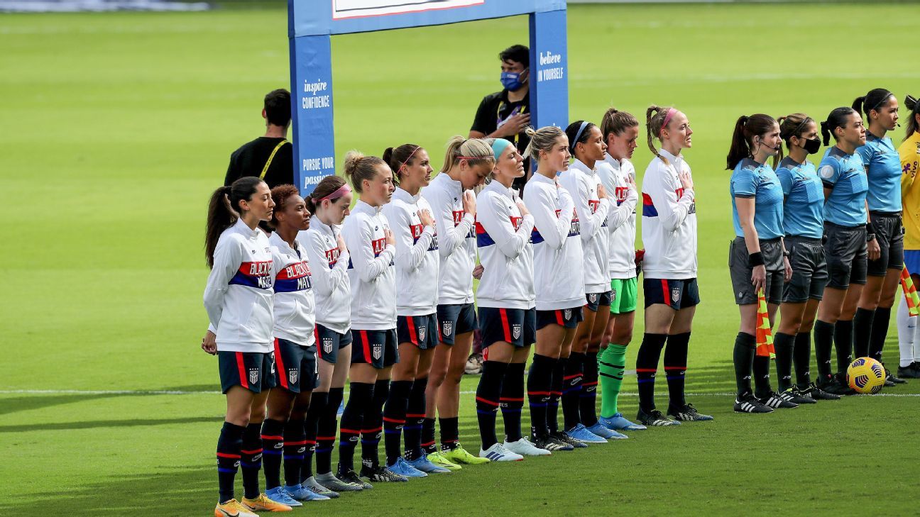 Dunn as USWNT stands: 'Past protesting phase'