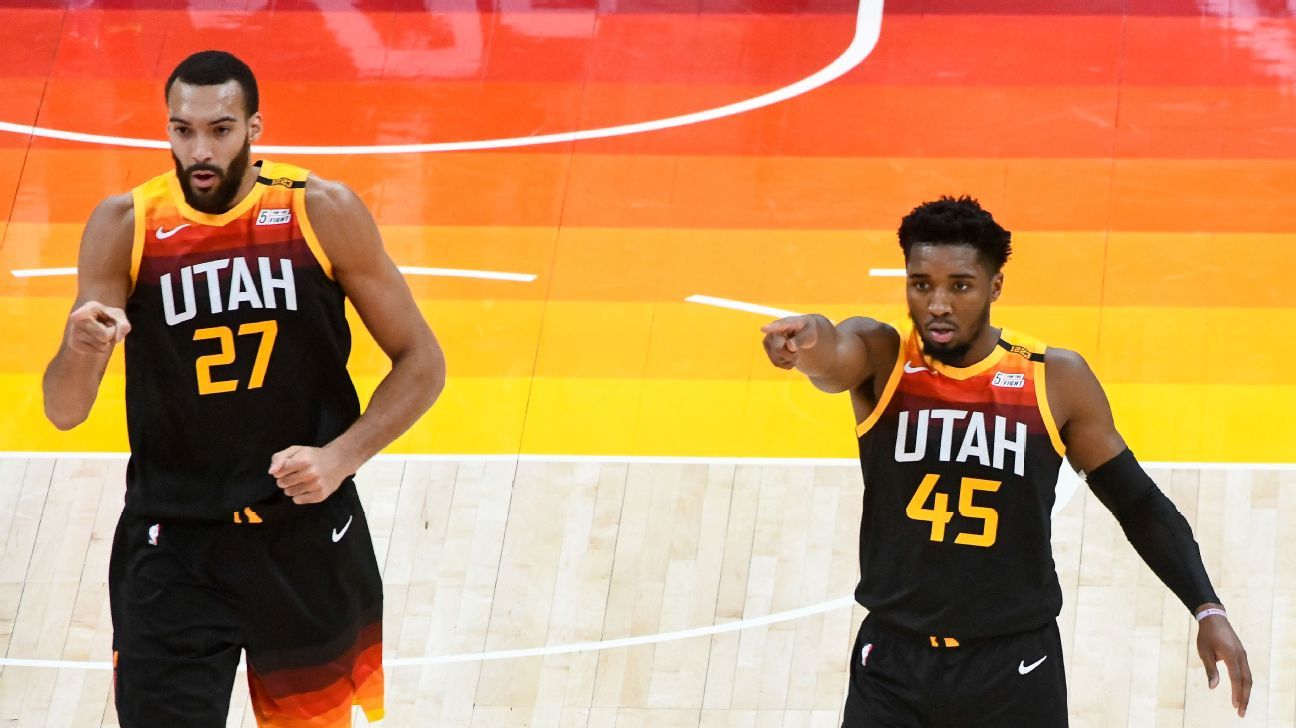 NBA_ Jersey Utah Jazz's Men Donovan Mitchell Rudy Gobert Mike