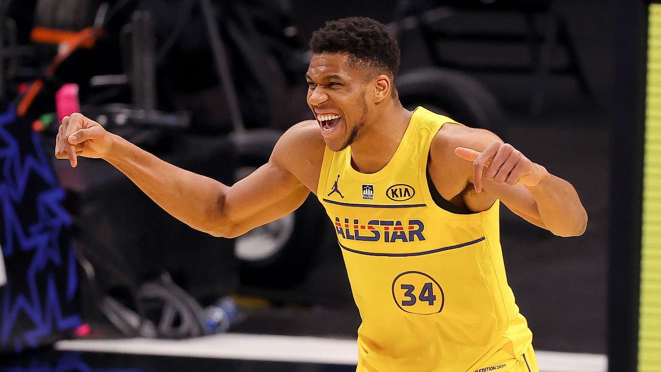 Giannis Antetokounmpo, perfect in the victory of the LeBron team, captures the MVP of the NBA All-Star Game