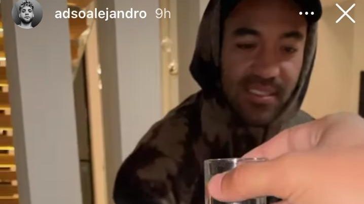 DJ Adso is proud of a party with Marco Fabián