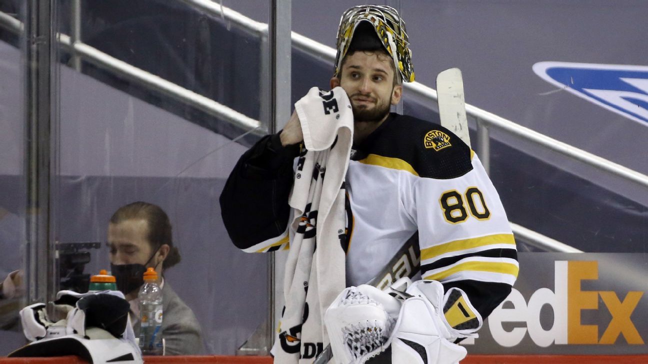 Boston Bruins on X: Daniel Vladar is taking over in goal and making his NHL  debut. #NHLBruins  / X