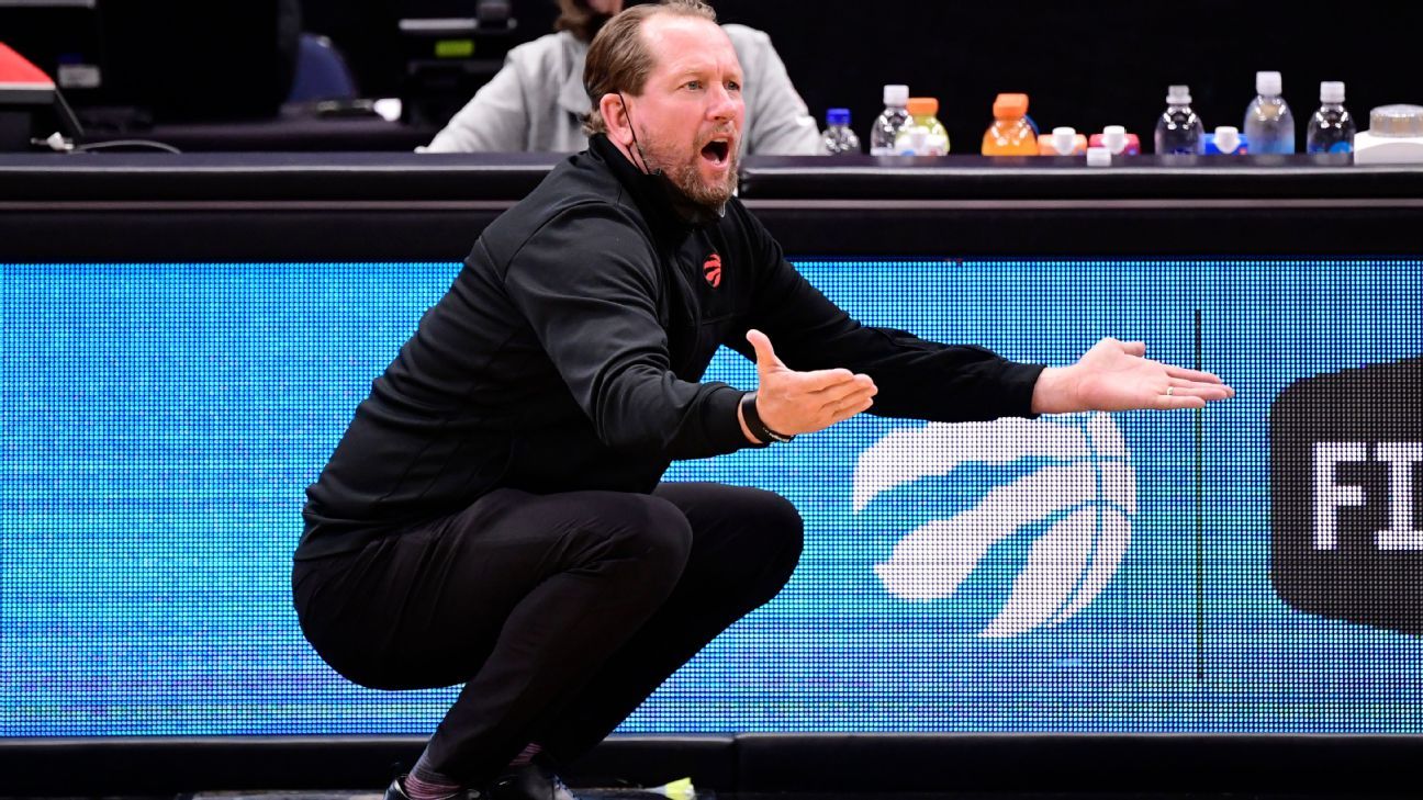 Toronto Raptors coach Nick Nurse fined $ 50,000 for throwing mask into bleachers, blasphemy