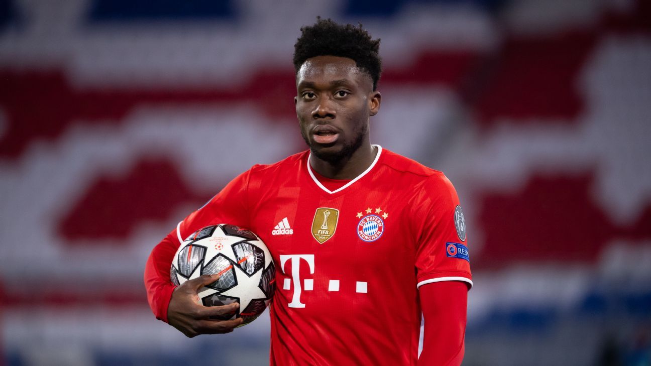 Men's adidas Alphonso Davies Red Bayern Munich Home FIFA Club