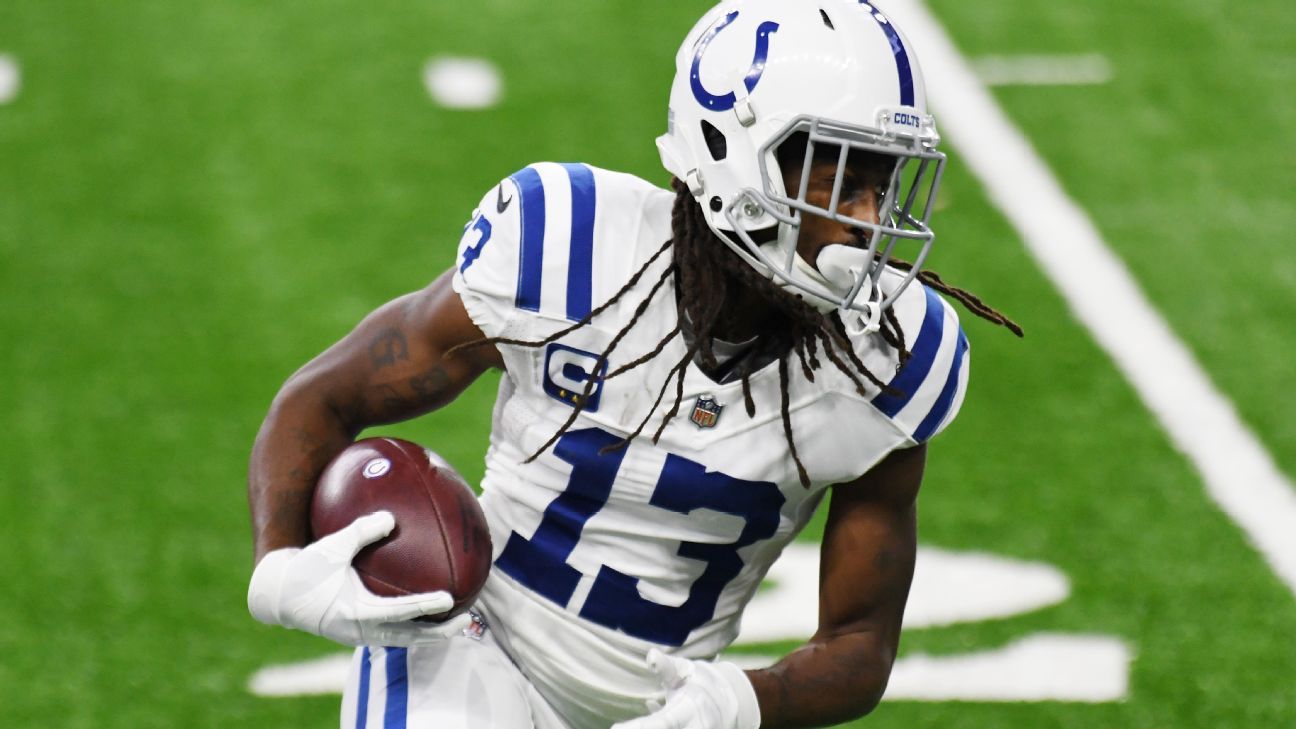 Dallas Cowboys wide receiver T.Y. Hilton (16) runs during an NFL football  game against the Washington Commanders, Sunday, January 8, 2023 in  Landover. (AP Photo/Daniel Kucin Jr Stock Photo - Alamy