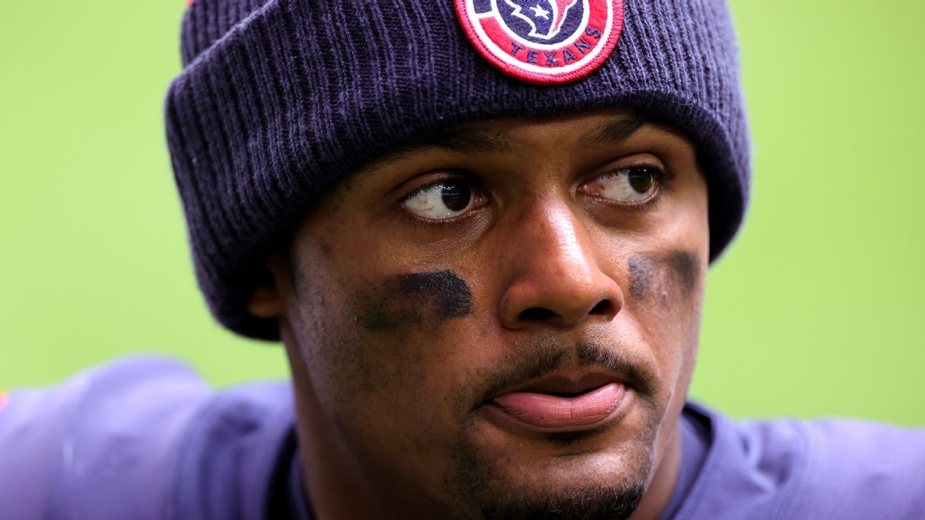 David Culley -- Houston Texans QB Deshaun Watson won't be active Thursday night;..