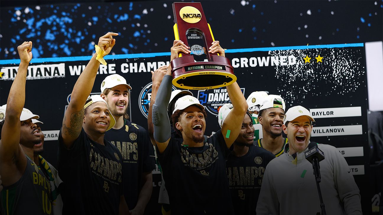 Baylor overwhelms Gonzaga, ends Bulldogs’ perfect season to win first men’s basketball title