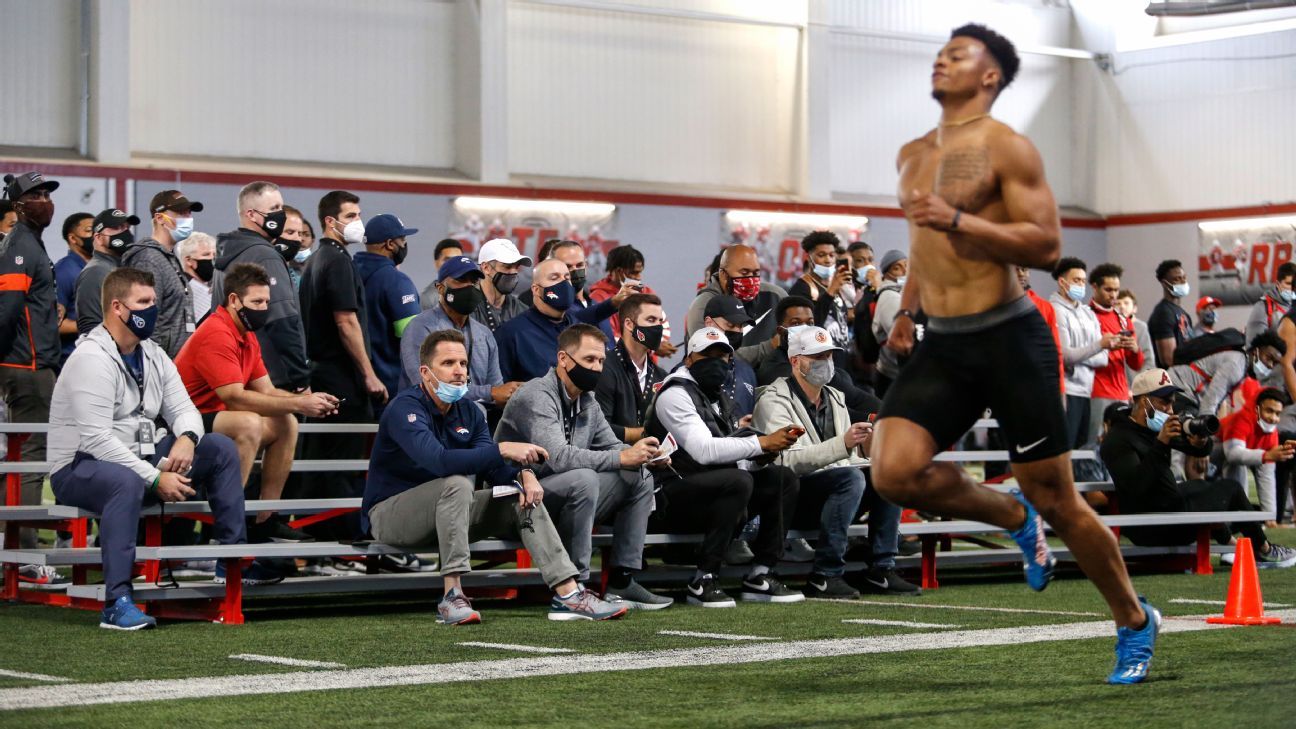 Duke football players work out for NFL scouts at pro day