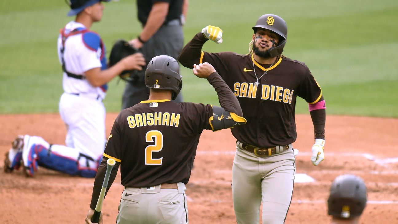 Hosmer's slam vs. Dodgers, Los Angeles Dodgers, Los Angeles, HOS THE  BOSS. Eric Hosmer's feeling grand today in LA!, By San Diego Padres