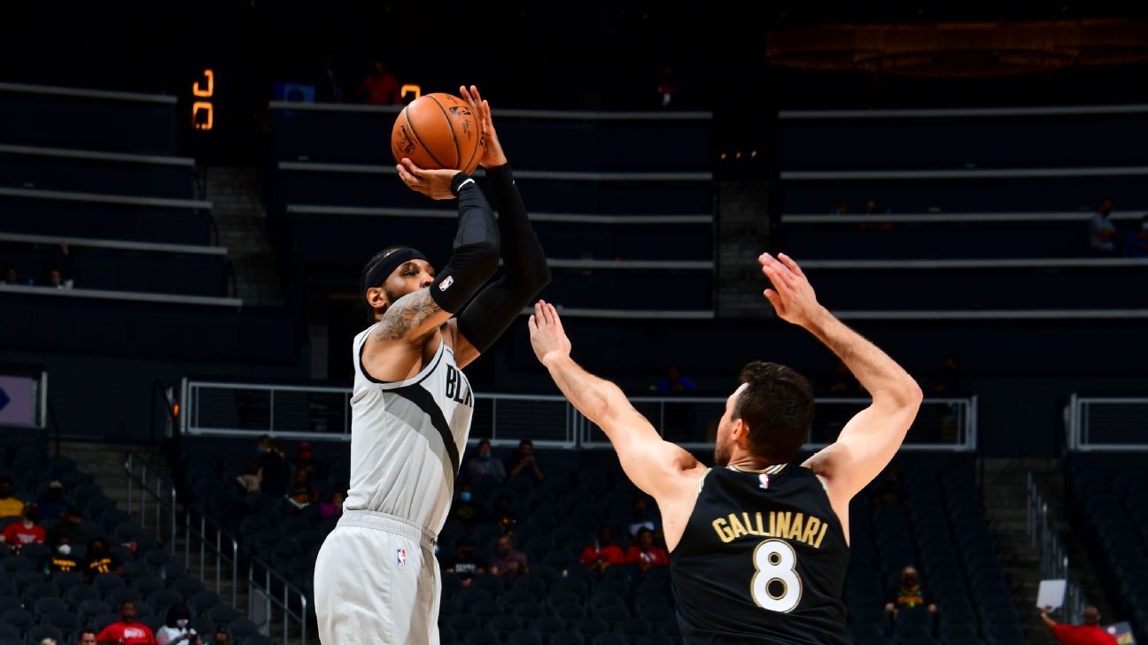 Carmelo Anthony scores top 10 in NBA history in the Blazers’ fight against the Hawks