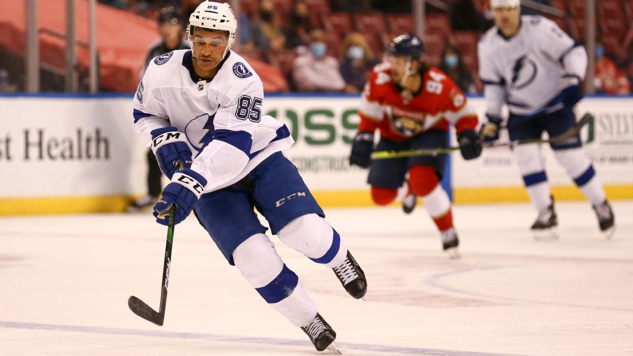 A rarity: Tampa Bay Lightning start all-Black forward line - The