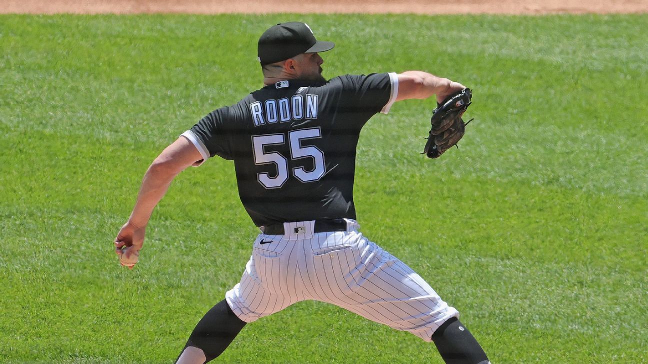 Chicago White Sox place Carlos Rodon on IL with left arm soreness