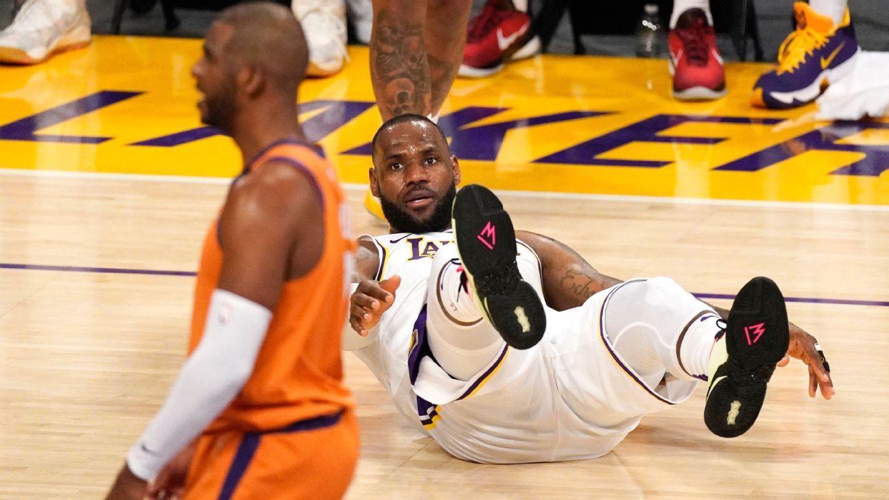 2021 NBA playoffs - Los Angeles Lakers' LeBron James ready for challenge if Anthony Davis' injury keeps him out - ESPN