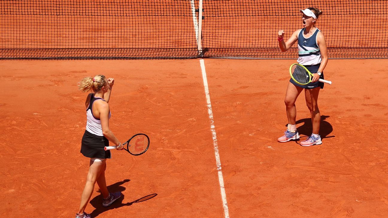 Barbora Krejcikova reaches French Open women's doubles final, has