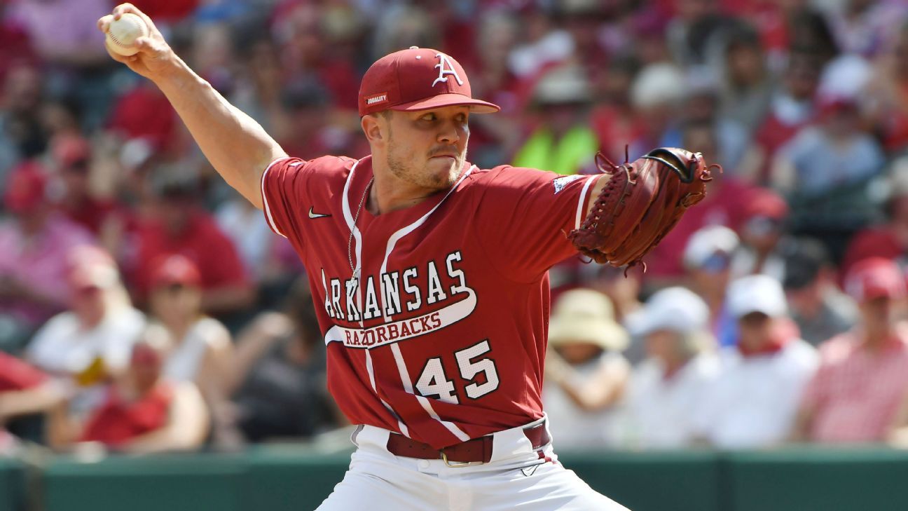 Arkansas Razorbacks' Kevin Kopps first relief pitcher to win