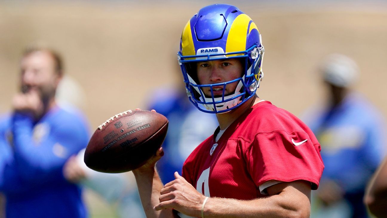 Rams' Matthew Stafford taking it slow, but making progress with new team -  ESPN - Los Angeles Rams Blog- ESPN