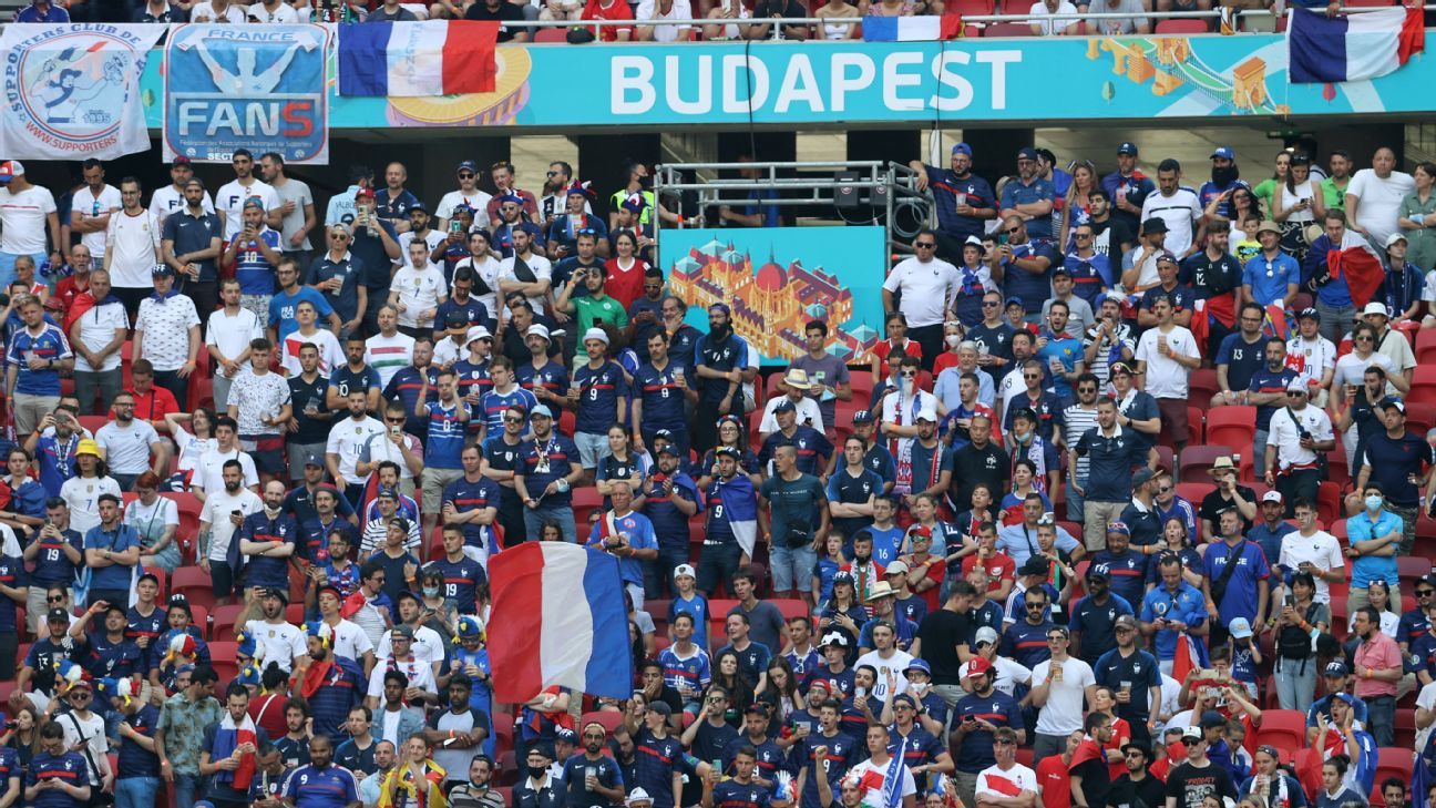 France fans miss Euro 2020 match vs. Hungary in Budapest ...