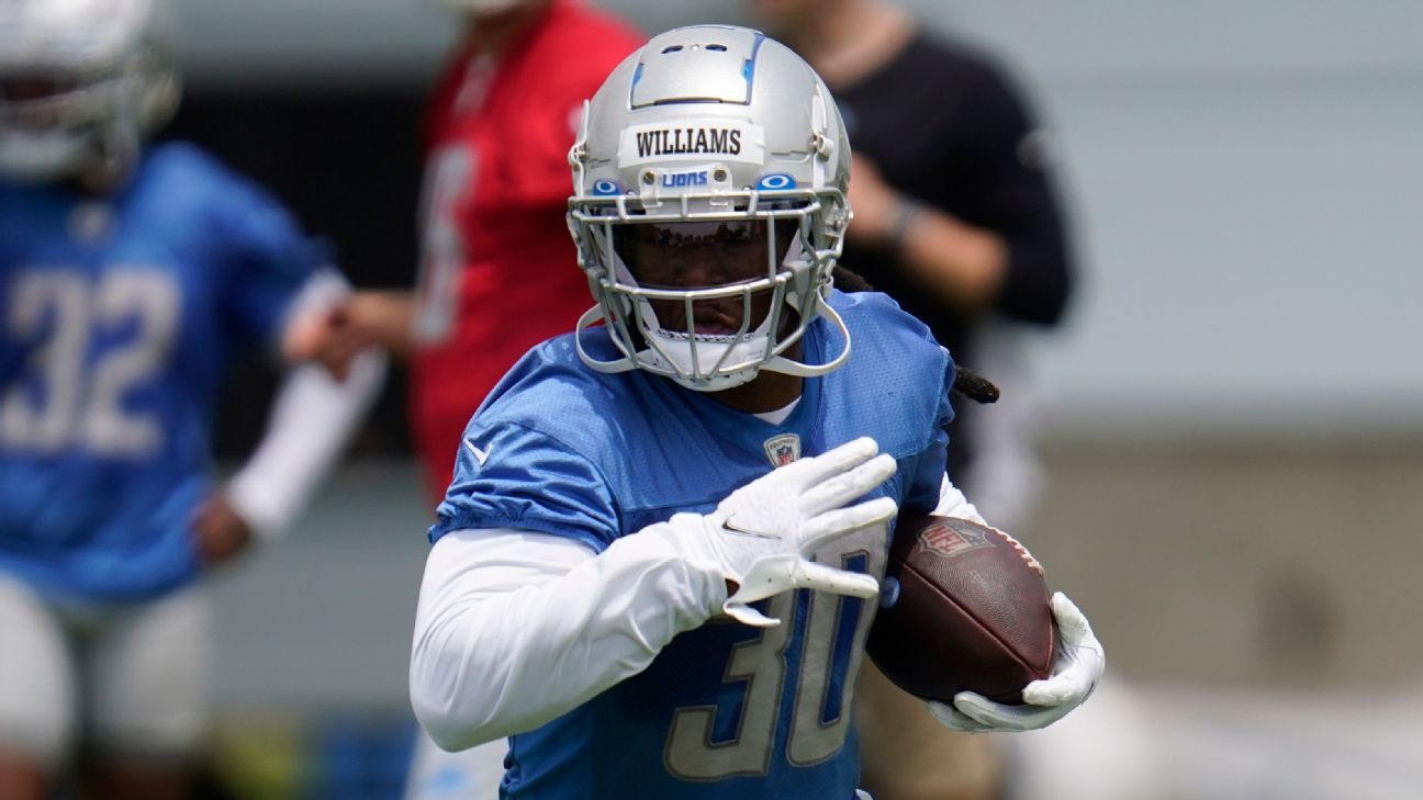 Lions managing expectations for returning WR Jameson Williams - ESPN - Detroit  Lions Blog- ESPN