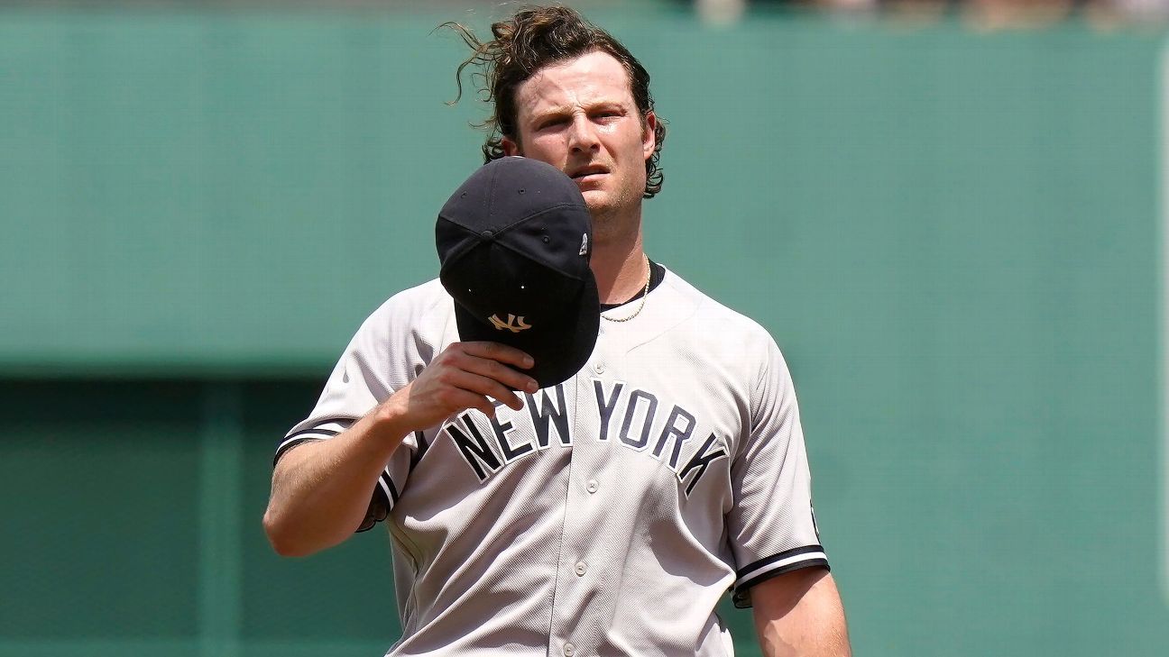 The first Gerrit Cole New York Yankees jersey has dropped