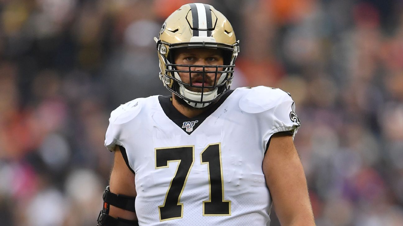 Saints: RT Ryan Ramczyk's knee not recovering as quickly as hoped - ESPN