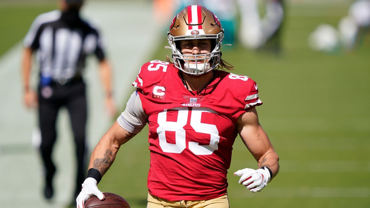 49ers rest TE George Kittle (groin), hope he's ready for opener