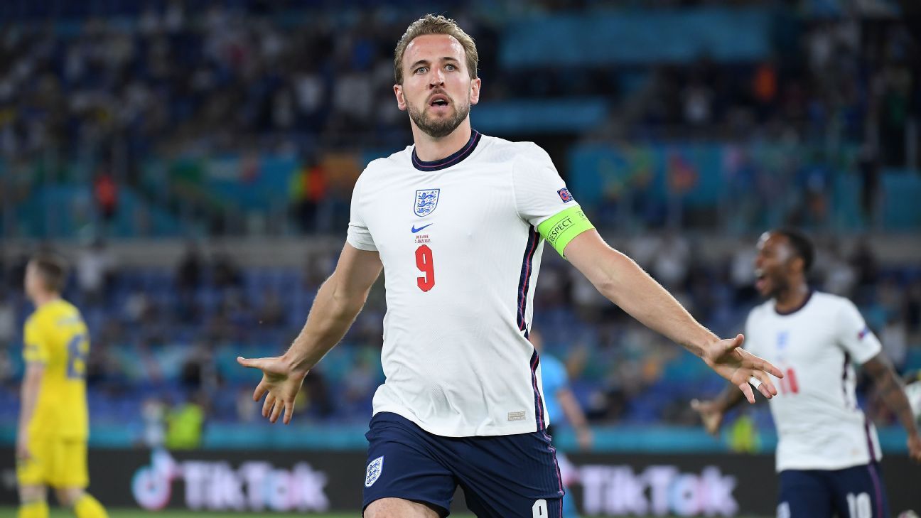 Com dois gols de Kane, Inglaterra atropela a Ucrânia e pega a Dinamarca na semifinal da Eurocopa - Vimarsana News