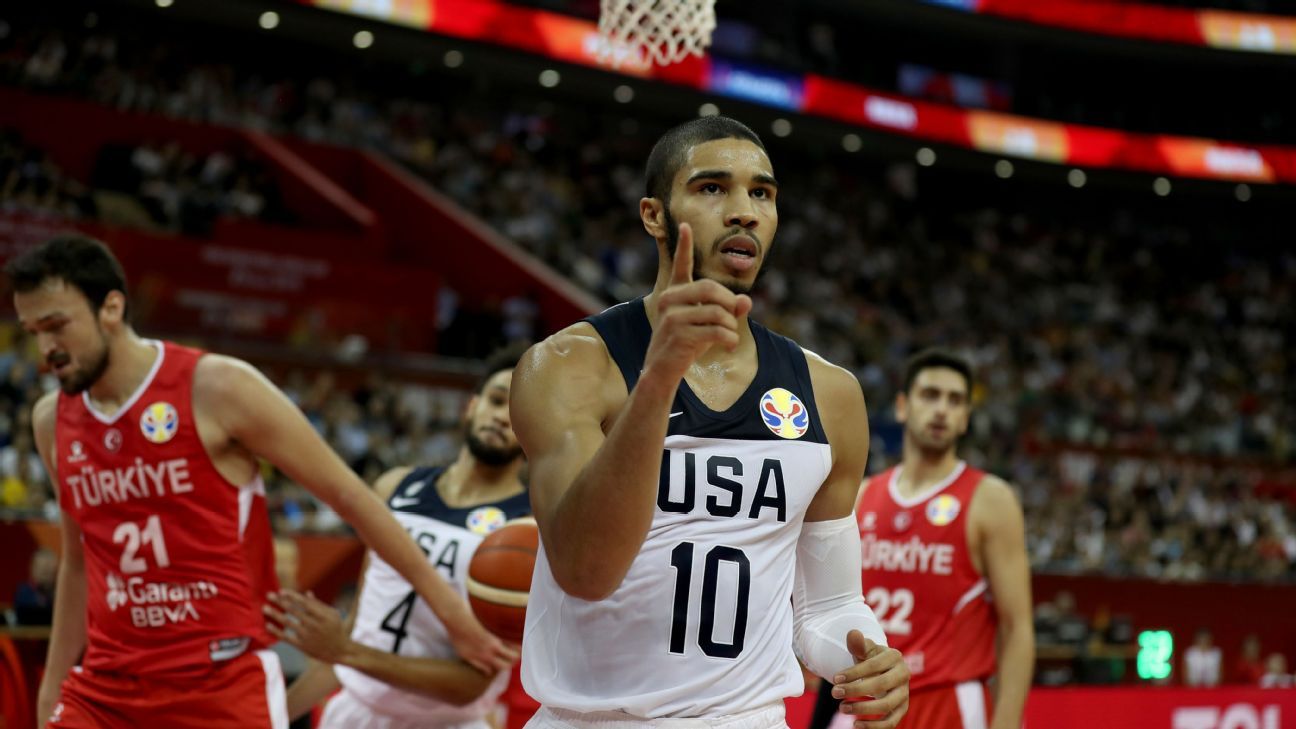 Jayson Tatum, sporting No. 24 band in honor of Kobe Bryant, wins