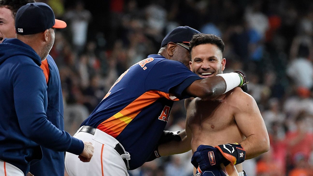 Yankees' Aaron Judge mocks Astros' Jose Altuve tugging on jersey after  homer 