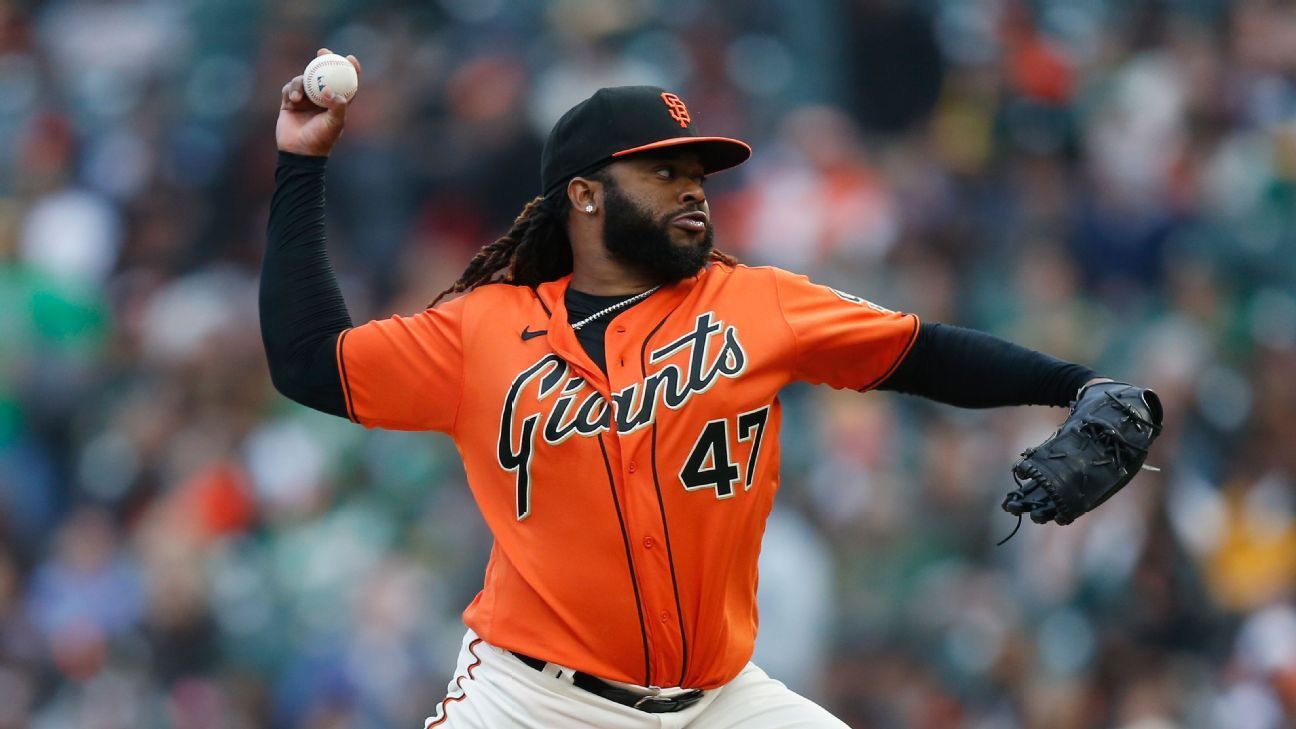 SF Giants' Johnny Cueto hopes to start Opening Day