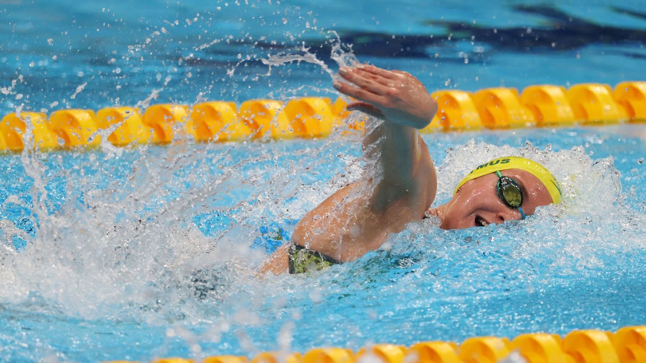 Australian swimmer Ariarne Titmus wins 400 metre freestyle gold at Tokyo Olympics ESPN