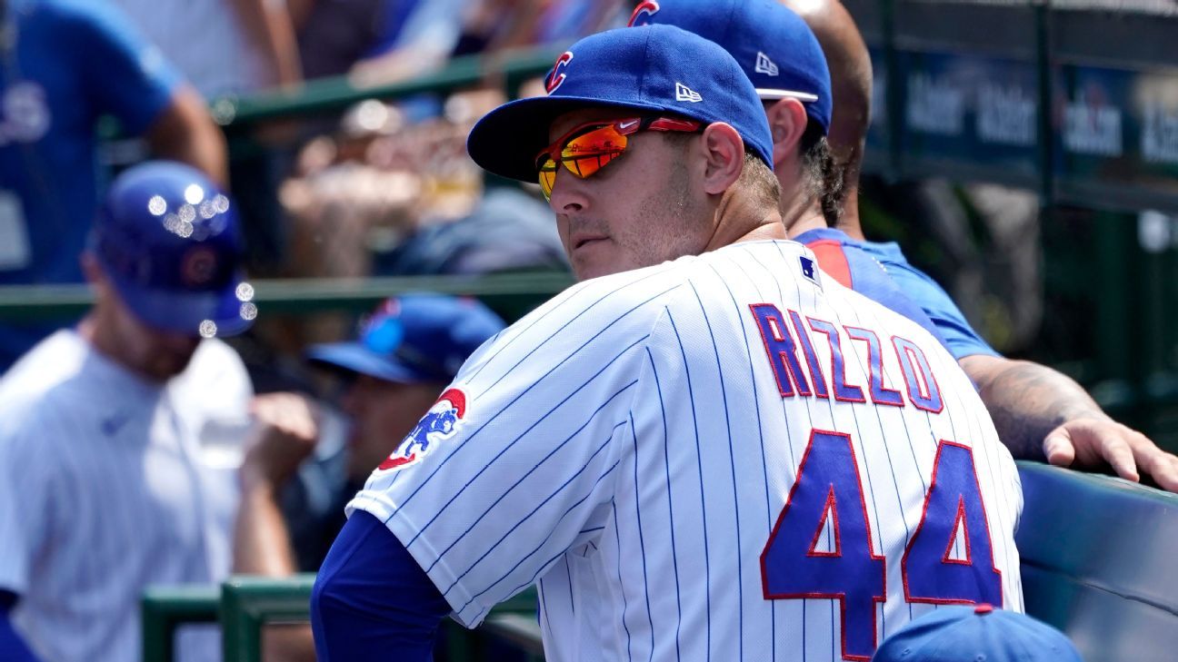 Anthony Rizzo of New York Yankees works out at Yankee Stadium