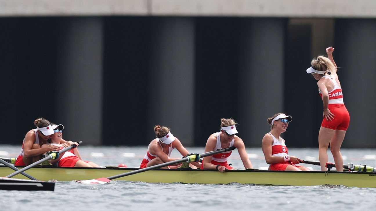 Canada Wins Gold In Rowing Womens Eight At Tokyo Olympics Us Finishes Fourth Espn 4855