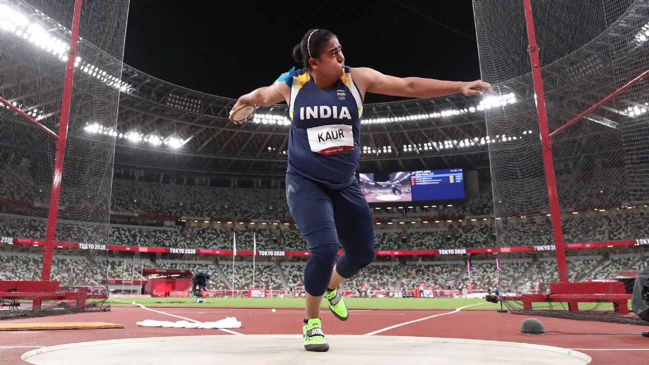 Tokyo Olympics Kamalpreet Kaur finishes sixth in discus throw final ESPN