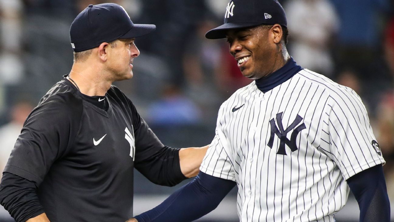 Yankees place closer Aroldis Chapman on injured list because of elbow  inflammation 
