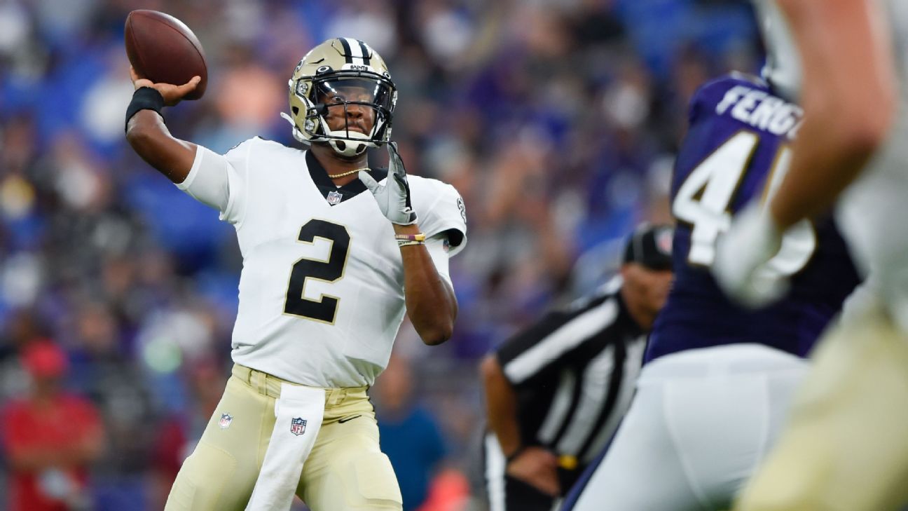 Jameis Winston, Taysom Hill show mix of good, bad plays in New Orleans Saints' loss