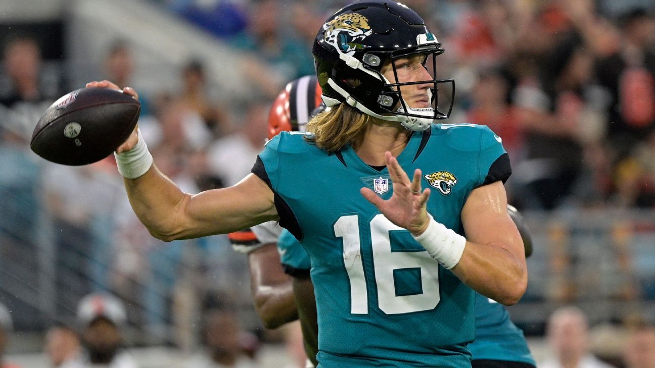 Trevor Lawrence gets nod as Jacksonville Jaguars' starting QB for Week 1 vs. Hou..