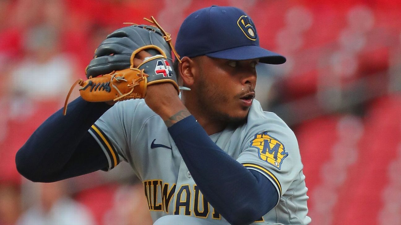 Milwaukee Brewers' Freddy Peralta struggles in loss to Cardinals