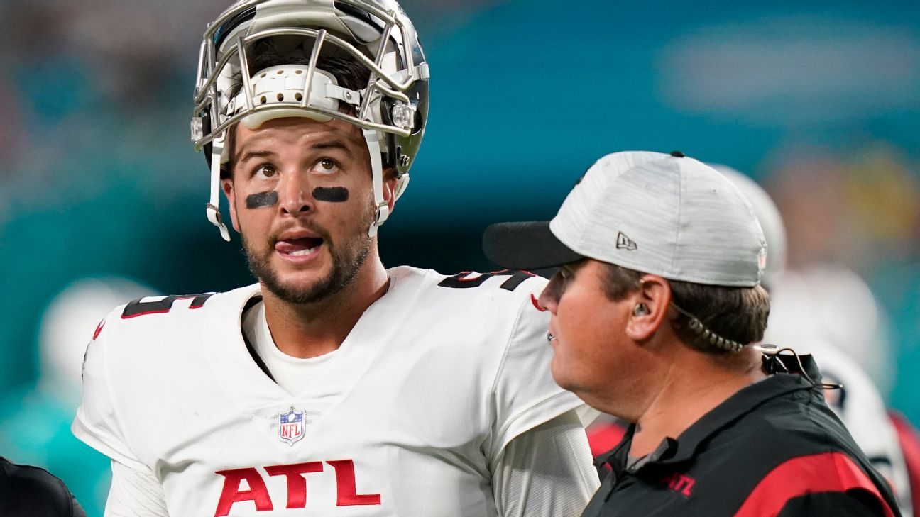 The Atlanta Falcons lose QB AJ McCarron’s reserve to torn ACL, source says