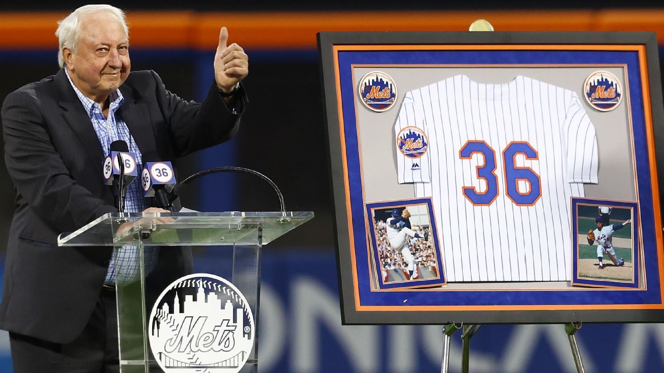 Mets Retire Legendary Pitcher Jerry Koosman's No. 36 - Sports