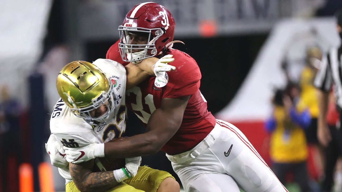 Will Anderson and Evan Neal are Alabama football's latest superstar showdown