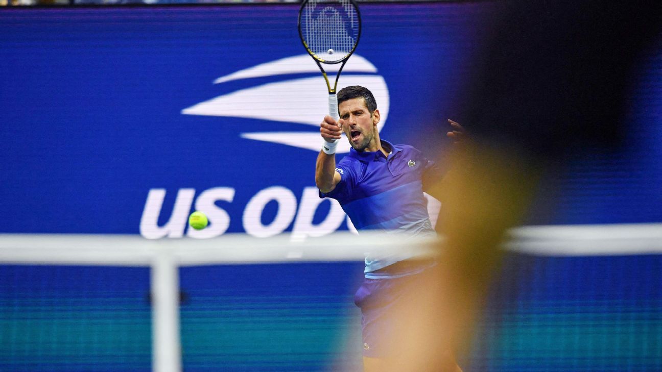 Novak Djokovic downs Jenson Brooksby at US Open to keep hope of calendar-year Grand Slam alive