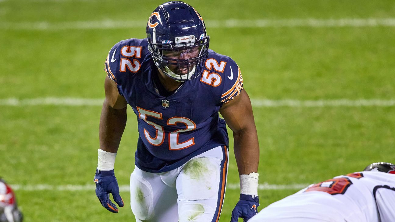 Chicago Bears: ESPN declares Khalil Mack best edge pass rusher