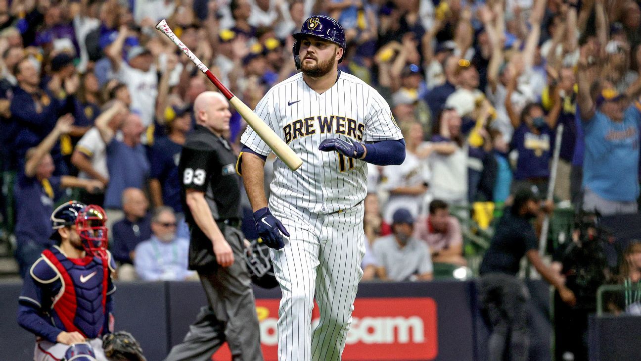 Brewers activate first baseman Rowdy Tellez from injured list - ESPN