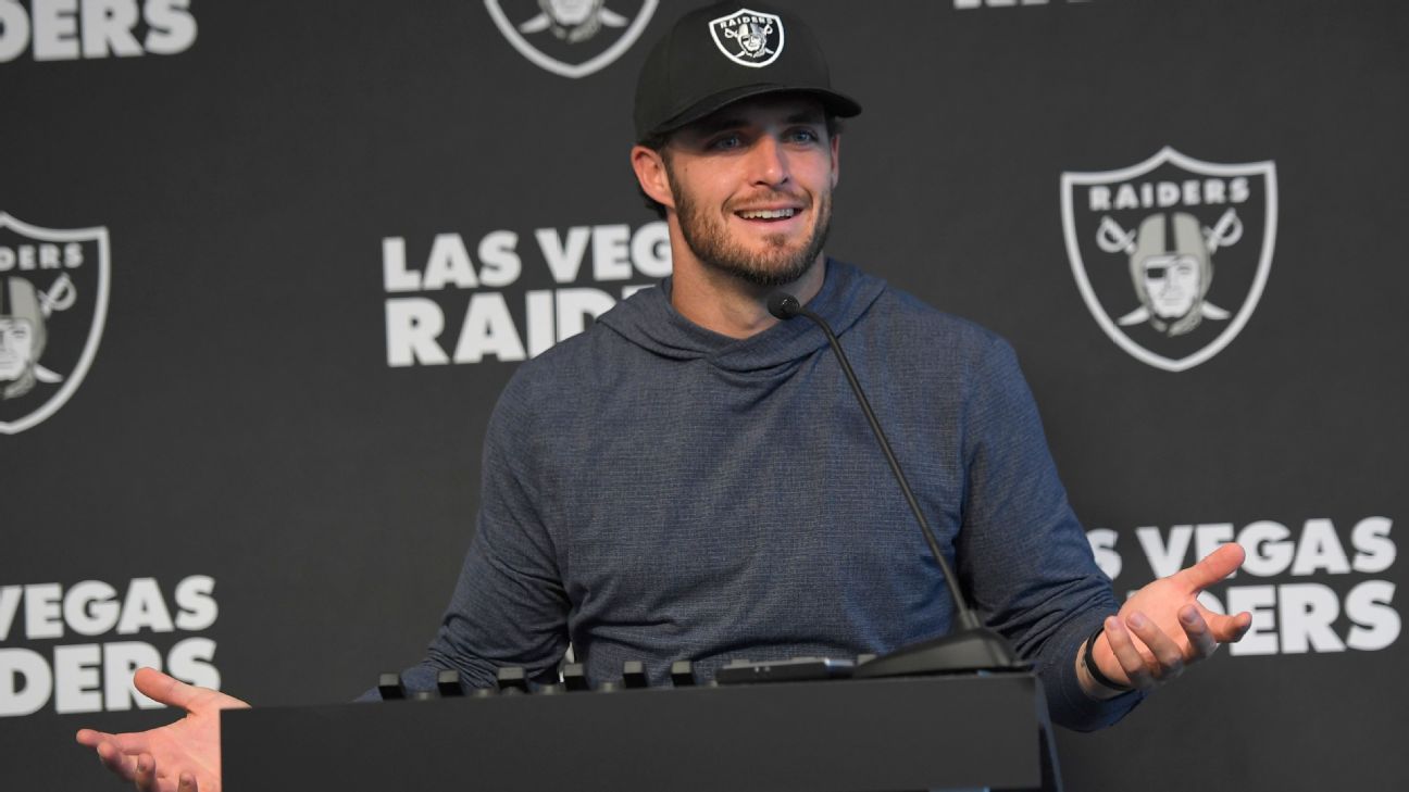 In wake of Jon Gruden's resignation over offensive emails, Raiders QB Derek Carr says 'open up everything' in NFL teams' correspondence