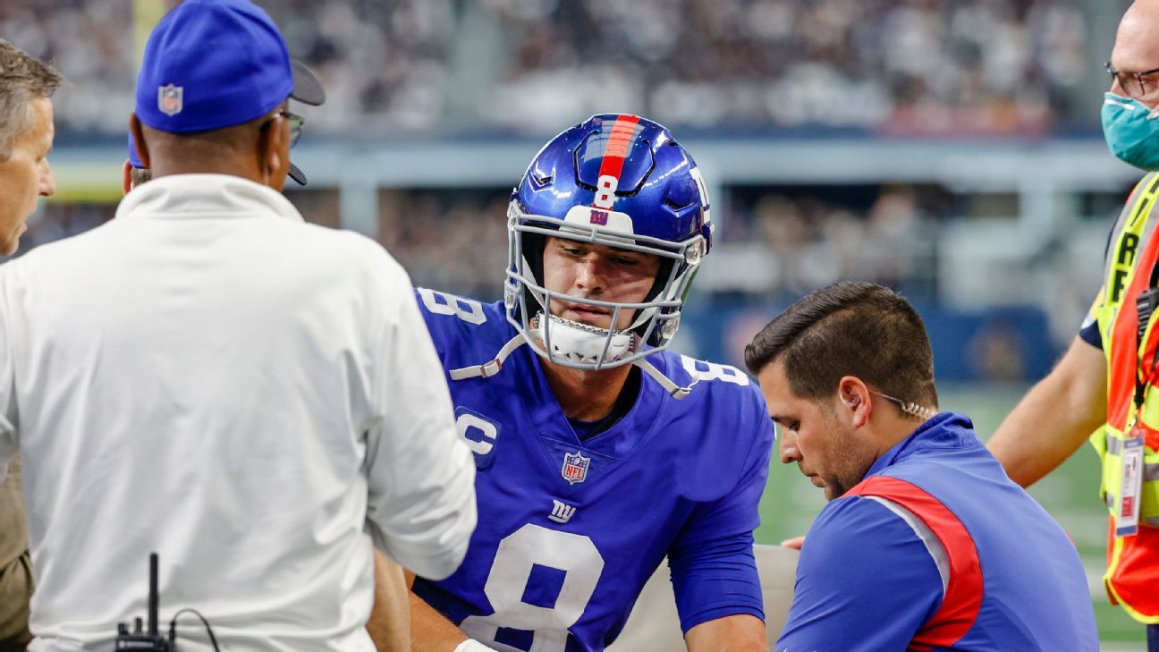 New York Giants on X: QB Daniel Jones (hamstring) is officially